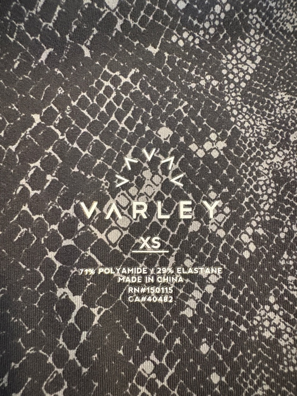 Varley Snake-Print High-Waist Leggings ~ XS ~ 28” Inseam - Picture 4 of 9